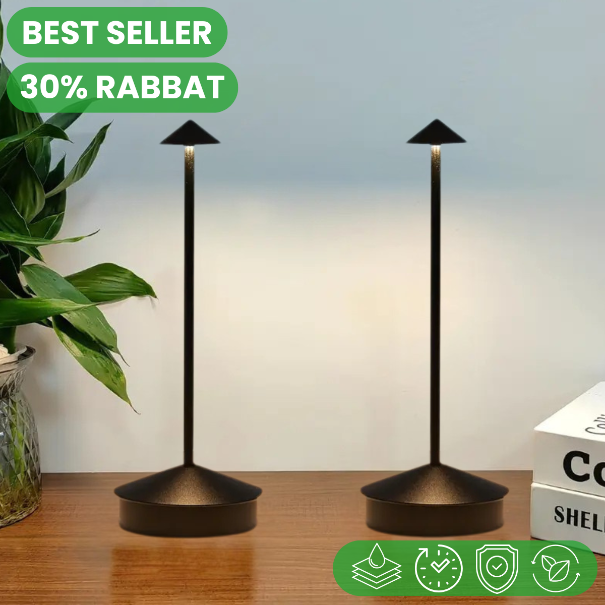 Trådlös LED-brädelampa | 30% rabatt